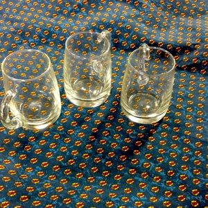 Three (3) Glass Mugs